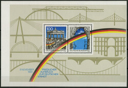 Bund, Maueröffnung 1990, deutlich verschnittener Block mit breitem ...