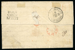 1850, exceptionnelle lettre adressé à Varsovie (Pologne, Poland) au ...