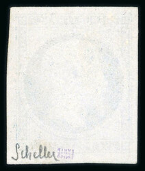 1852, Présidence Y&amp;T n°10, 25c bleu avec grandes marges et ...