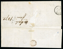 Exceptionnel affranchissement de 1871 pour Guernesay via London : R.R ...