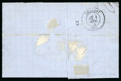 Affranchissement mixte du 1er septembre 1871 composé de : Alsace ...