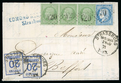 70: l'État souverain allemand NDP de l'Alsace-Lorraine - Fiscal stamps