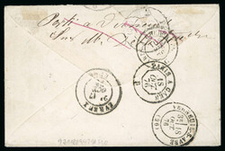 1876, lettre Colonies générales affranchie des n°18 10c brun s. ...