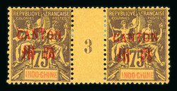 1893-1904, bel ensemble de 14 paires millésimées neufs */obl dont ...