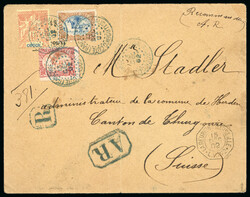 1902, jolie lettre recommandée affranchie avec deux timbres des ...