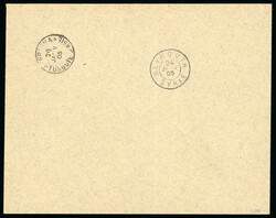 1905, YT n° 27c superbe paire avec variété Piastte tenant à ...