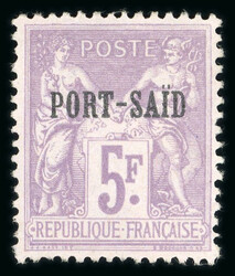 RARETÉ DES COLONIES FRANÇAISES Port-Saïd (Egypte) 1899, tirage ...