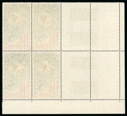 1965, TAAF poste aérienne n°9 30fr bleu et rouge en bloc de 4 ...