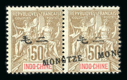 Chine Française et Mong-Tzeu : 1894-1906, joli lot de 16 timbres ...