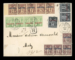 Petit lot de 5 lettres et 2 cartes postales des Colonies françaises ...