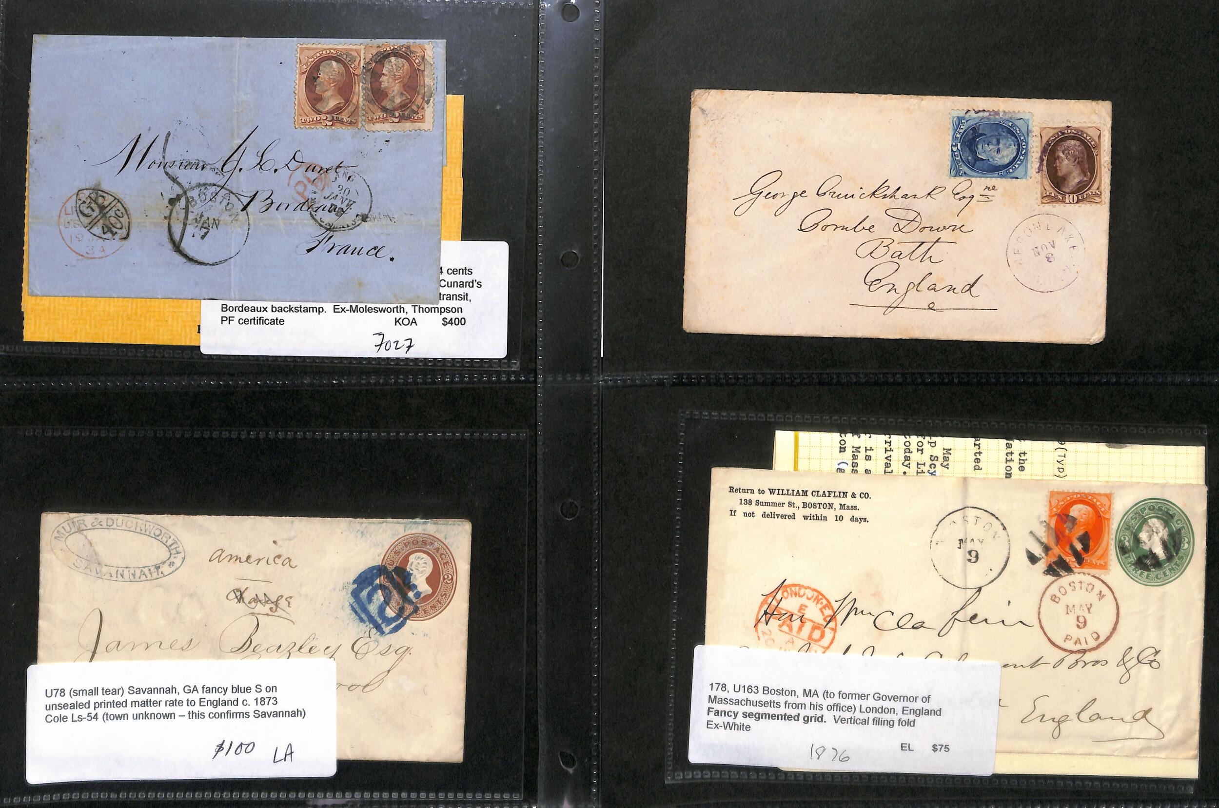 Image 2 for lot number 2019 for Argyll Etkin 57th G.B & Worldwide Stamps and Postal History