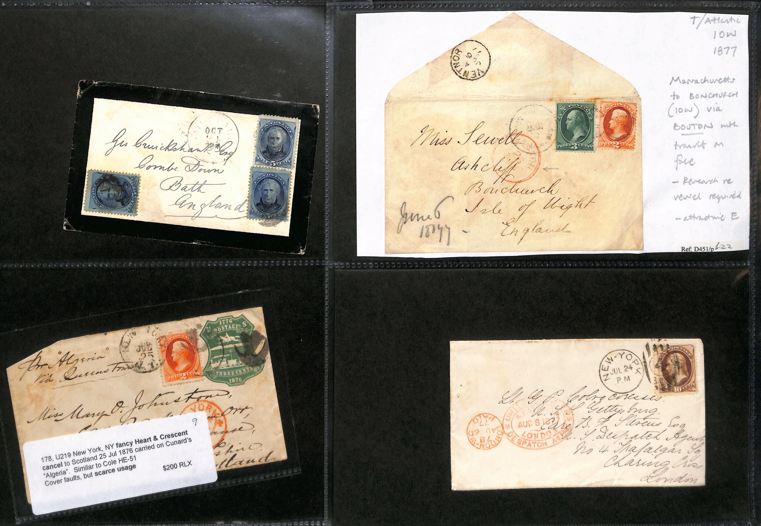 Image 3 for lot number 2019 for Argyll Etkin 57th G.B & Worldwide Stamps and Postal History