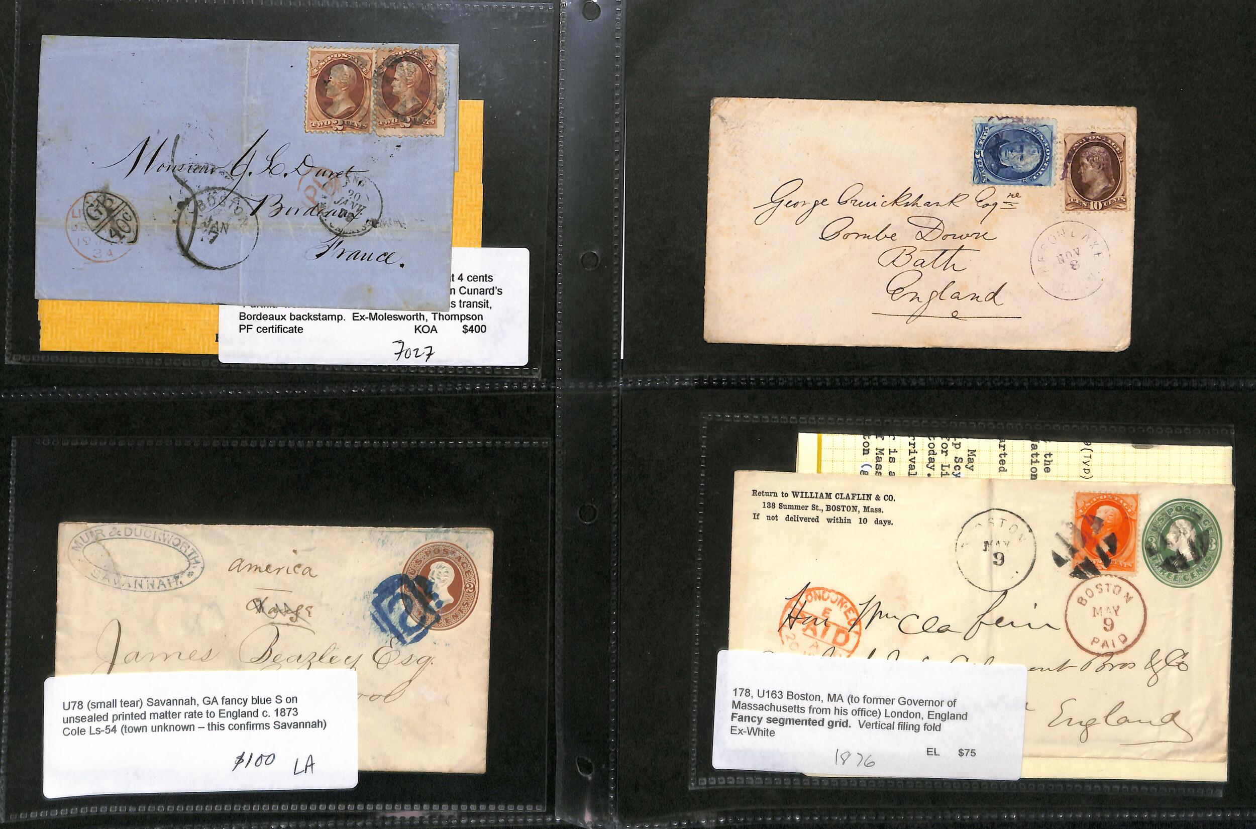 Image 4 for lot number 2019 for Argyll Etkin 57th G.B & Worldwide Stamps and Postal History