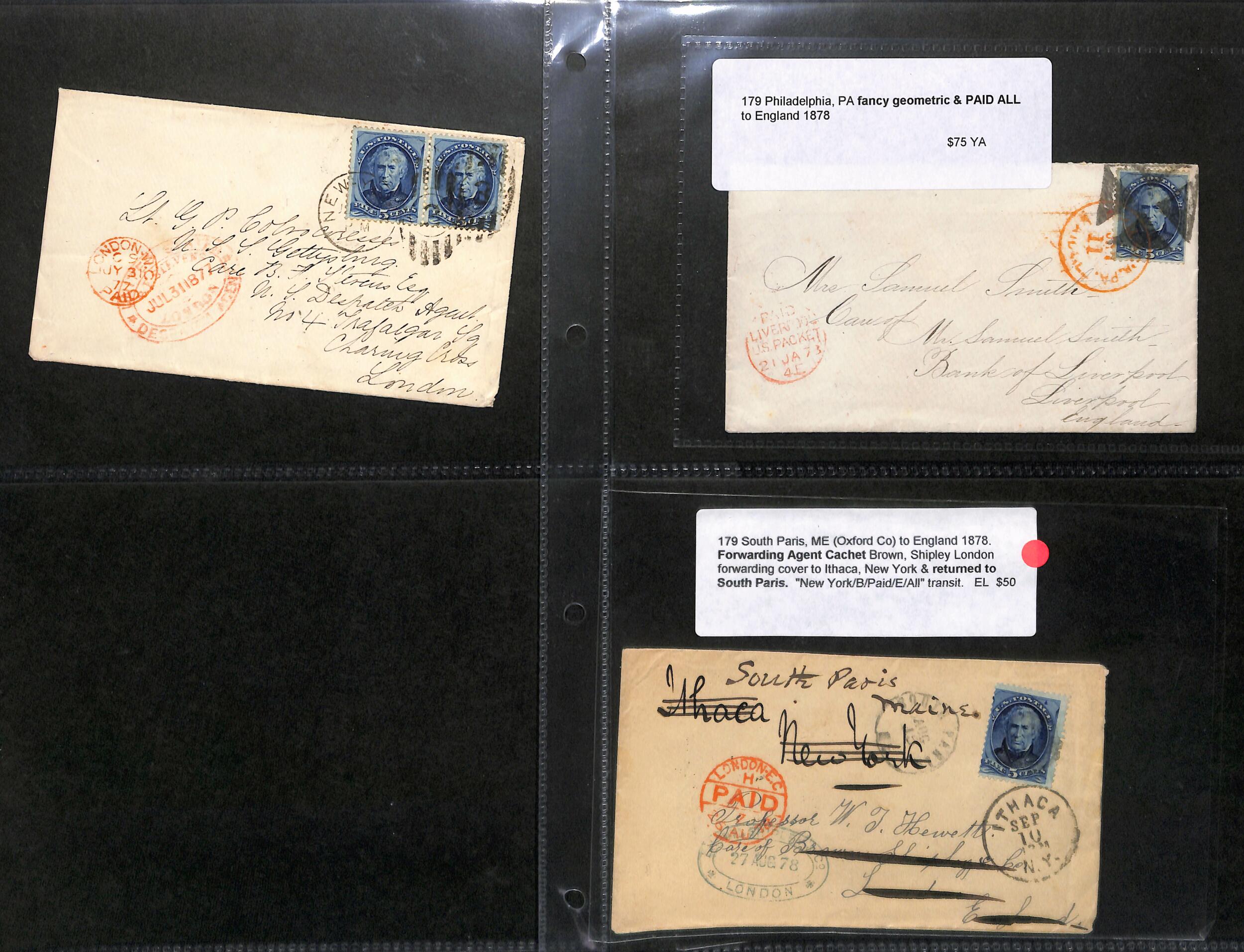 Image 5 for lot number 2019 for Argyll Etkin 57th G.B & Worldwide Stamps and Postal History