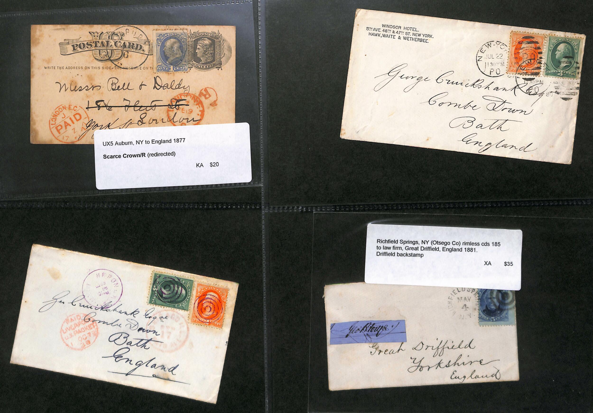 Image 6 for lot number 2019 for Argyll Etkin 57th G.B & Worldwide Stamps and Postal History