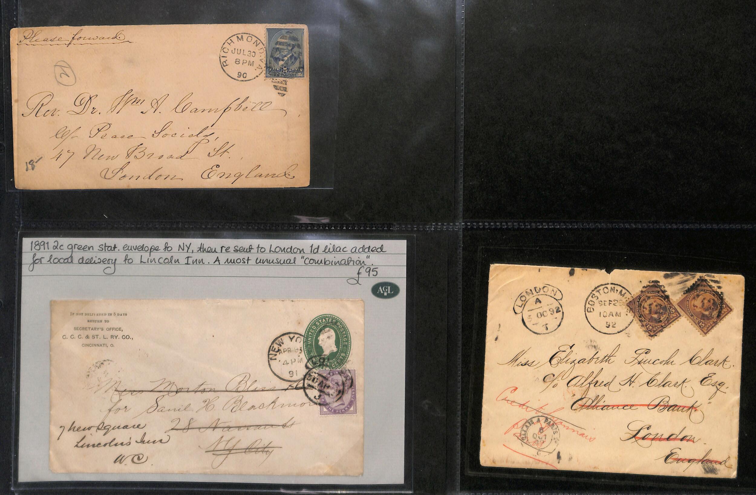 Image 11 for lot number 2019 for Argyll Etkin 57th G.B & Worldwide Stamps and Postal History
