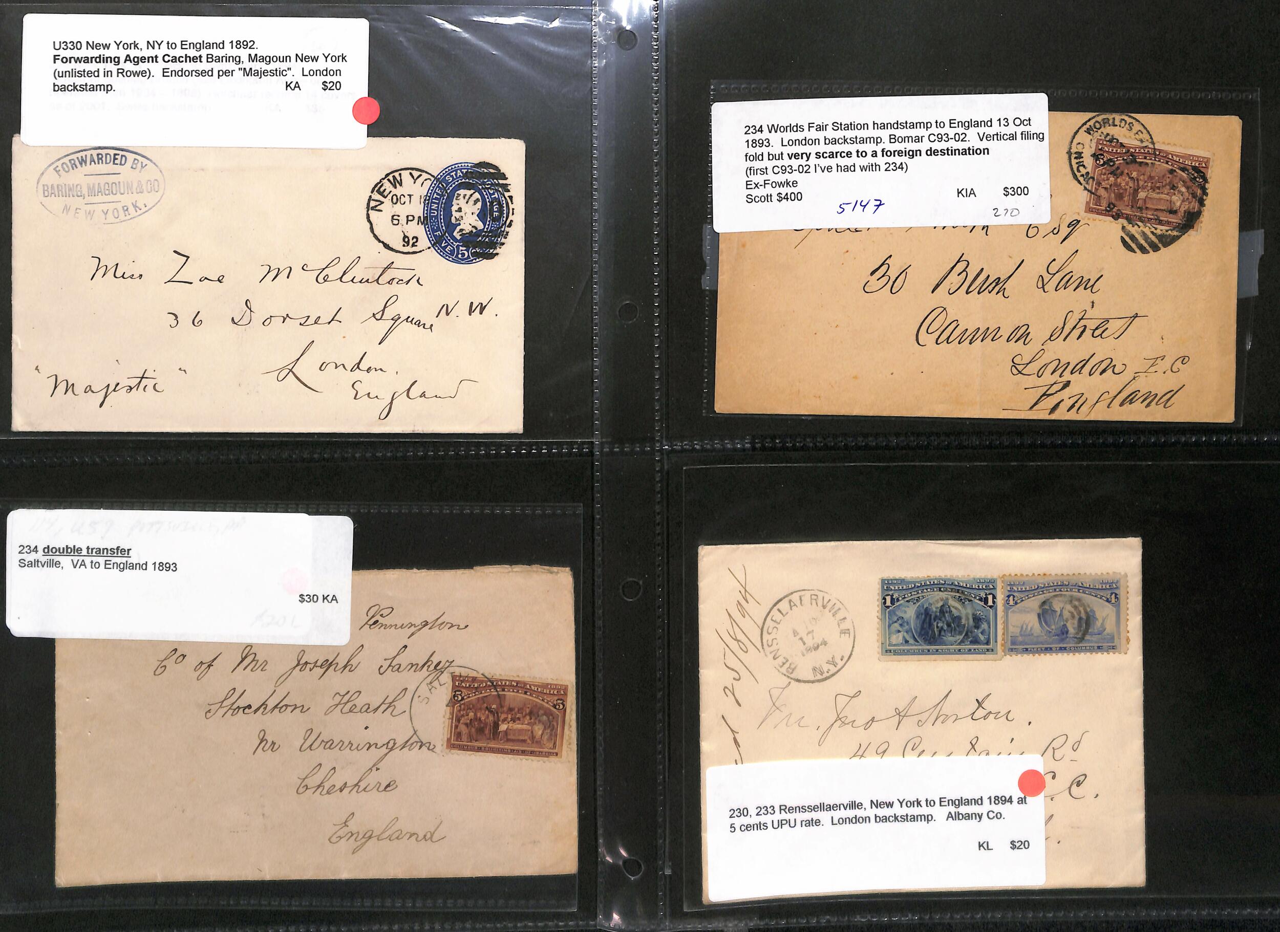 Image 13 for lot number 2019 for Argyll Etkin 57th G.B & Worldwide Stamps and Postal History