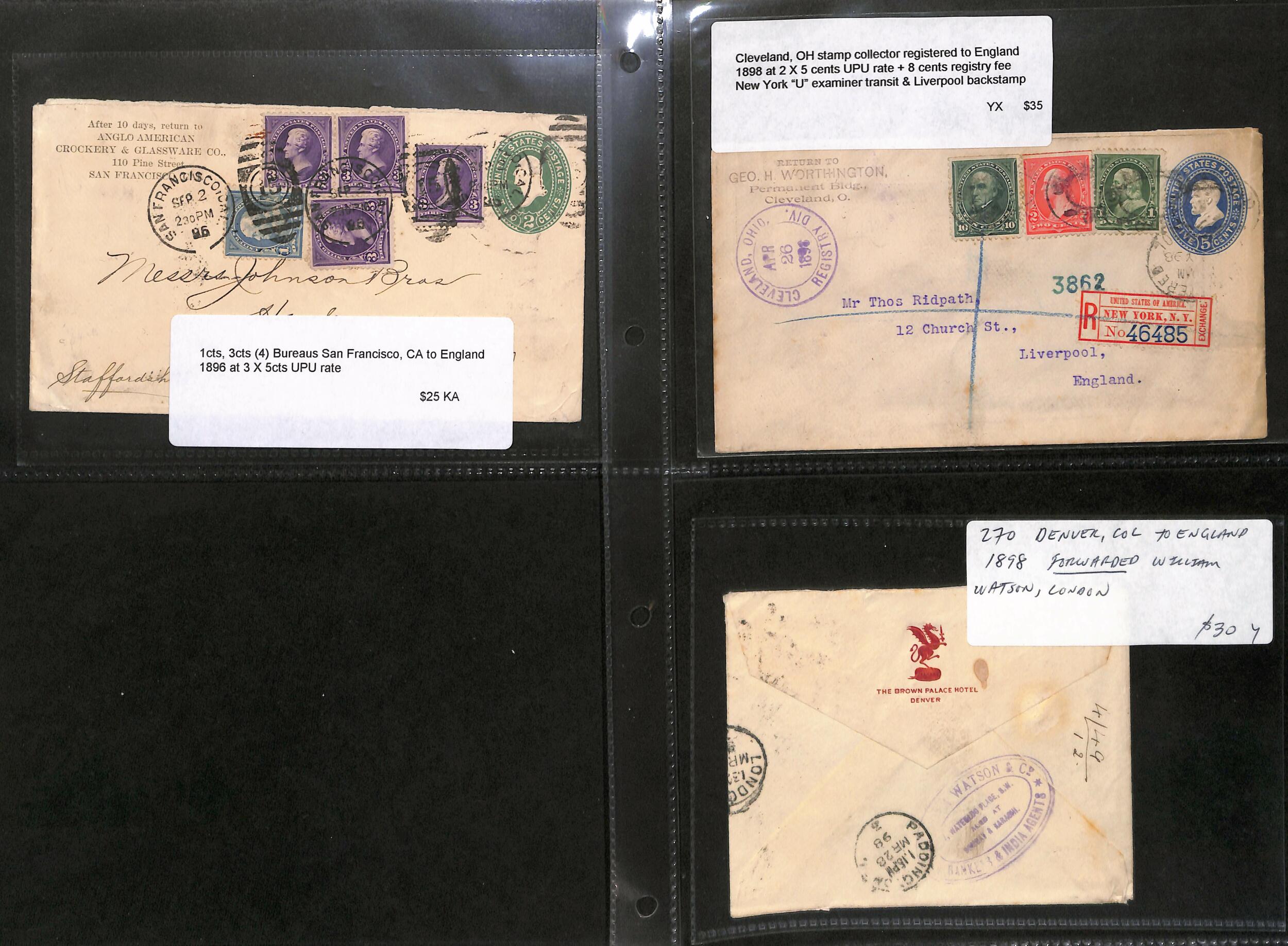 Image 16 for lot number 2019 for Argyll Etkin 57th G.B & Worldwide Stamps and Postal History