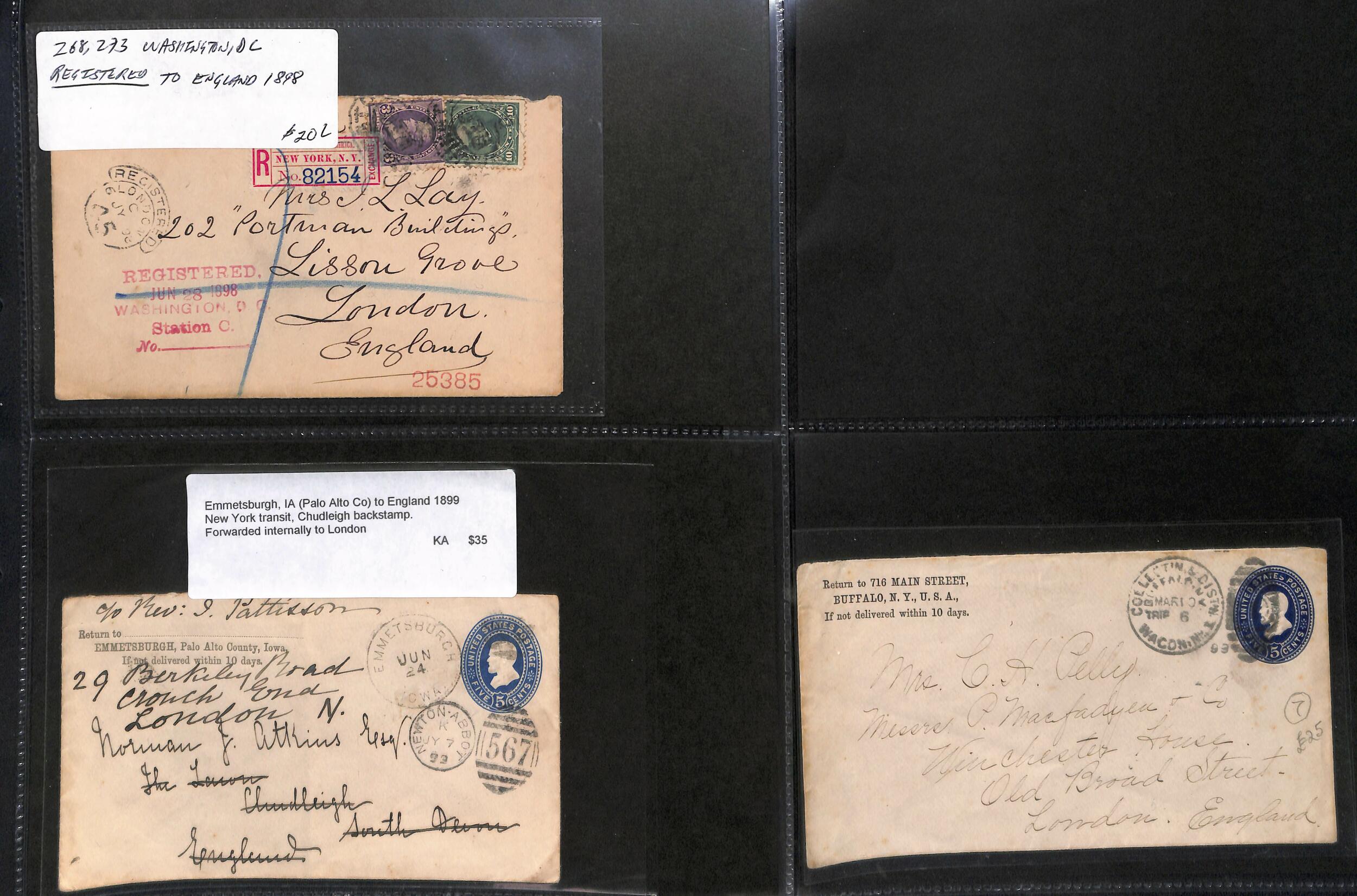 Image 18 for lot number 2019 for Argyll Etkin 57th G.B & Worldwide Stamps and Postal History