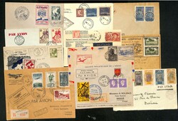 1920-64 Covers and cards (48), also some labels, mainly first flight ...