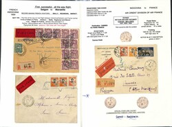 Indo-China - Air Mails. 1929-50 Covers flown between Indo-China and ...