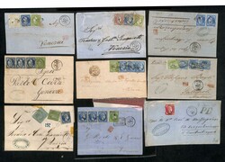 1863-72 Covers, entire letters and entires addressed to Russia (5, ...