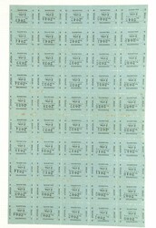 c.1920 F.M.S Railways 2c newspaper stamp on blue ungummed paper, a ...