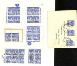 1945-48 1c - $5 Collection in two albums including Specimen perfins ...