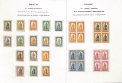 1911 Centenary of Independence, eight page display collection with ...