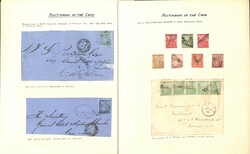 Postmarks. 1866-1911 Covers and cards (31), fronts, pieces and stamps ...
