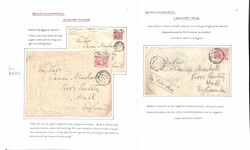 1884 Covers posted from Cairo (Mar. 3), Malta (July 18), Port Said ...