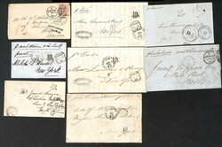 Depreciated Currency. 1863-72 Entire letters and covers from G.B, ...