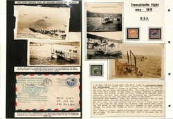 1919-35 Transatlantic flights, picture postcards (8) and covers (10) ...