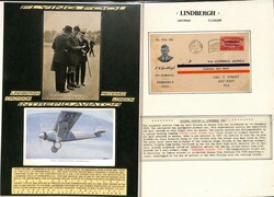 1919-35 Transatlantic flights, picture postcards (8) and covers (10) ...