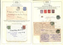 1882-1927 Covers and cards (131) and many stamps and pieces, the ...