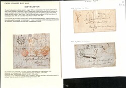 Cross Channel Mail. 1818-44 Entire letters (15) and entires (2) ...