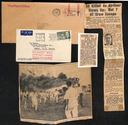 1936-88 Crash covers comprising 1936 covers from Egypt (2) or India ...