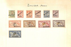 5600020: 在外国フランス郵便局・ザンジバル - Bulk lot