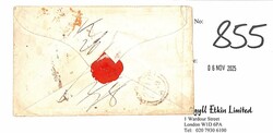 1848 (Apr 1) Cover from Trieste, prepaid to H.M.S 'Wellesley' at ...