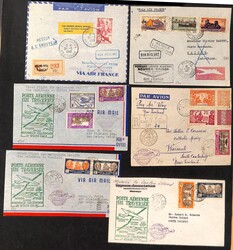 New Caledonia. 1940-49 First flight covers with 1940 Pan Am flights ...