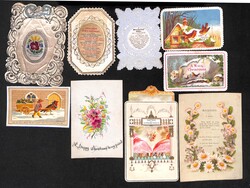 c.1860-1920 Christmas cards (77), forty four of these glued within an ...