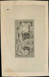 G.B - Ireland. 1907 International Exhibition Dublin, die proof of the ...