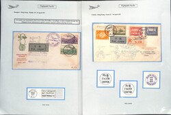 1937 (Apr.) Covers from China flown by CNAC to Hong Kong, then by Pan ...