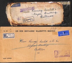 1954 (Dec 25) B.O.A.C Prestwick crash, covers (7, two enclosed within ...