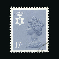 1984 17p grey blue Type II small part cds cancel, very fine used ...