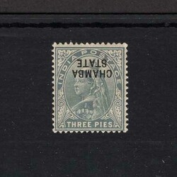 1904 KEVII: 3p grey with OVERPRINT INVERTED variety. LMM {MH} [US8] ...