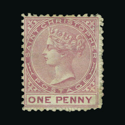1870-82 CC perf 12½ 1d dull rose wmk sideways fine unused no gum ...