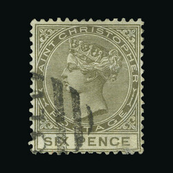 1882-90 CA 6d olive brown fine used, part A12 cancel {U} (Start Price ...