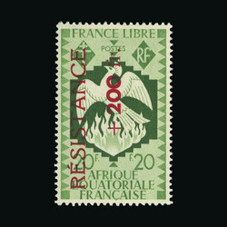 1944 French Aid Fund ('Resistance') surcharge set, fresh, fine m.m. ...