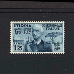 1936 Annexation of Ethiopia. 1l.25 blue, lightly MM. {MH} [US1] ...